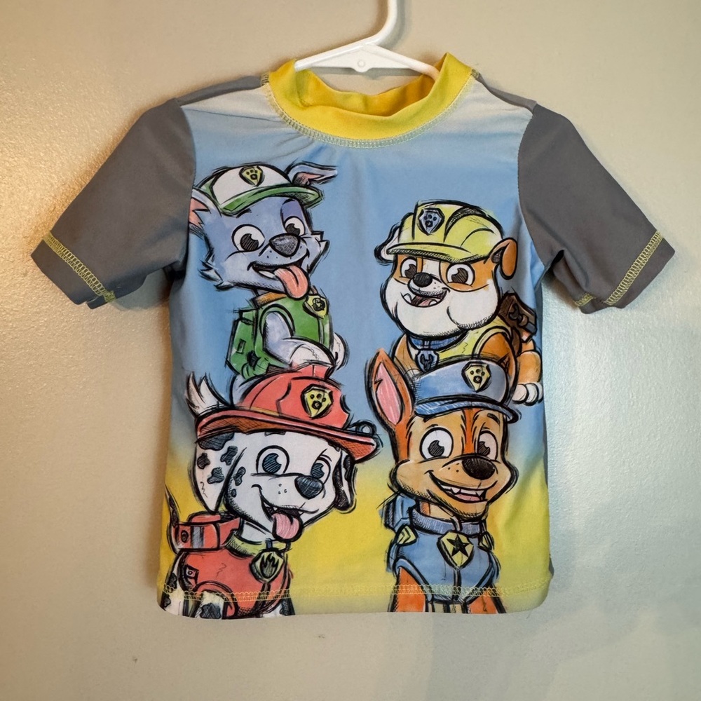 Boys Nickelodeon Paw Patrol Rashguard Swim Shirt 2T